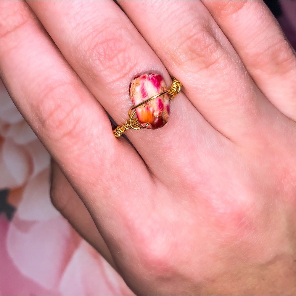 Handmade wire wrapped ring